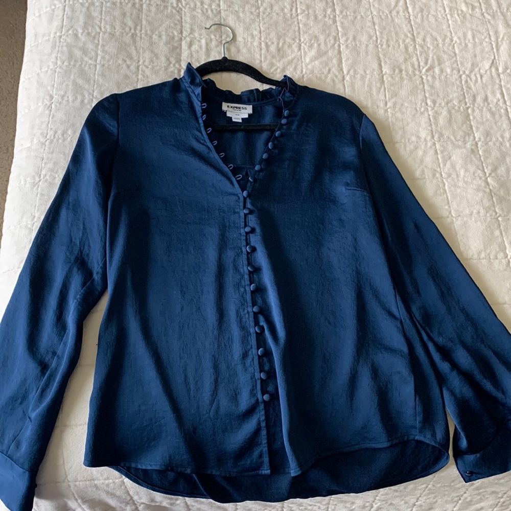 Express size small blue blouse